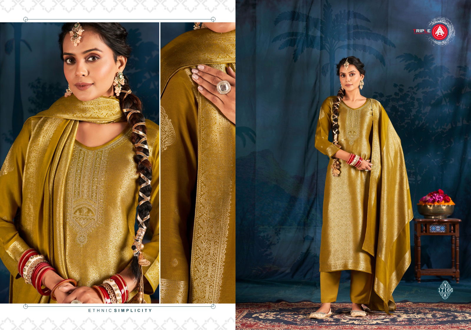 Safron By Triple Aaa Designer Muslin Dress Material Wholesale Shop In Surat